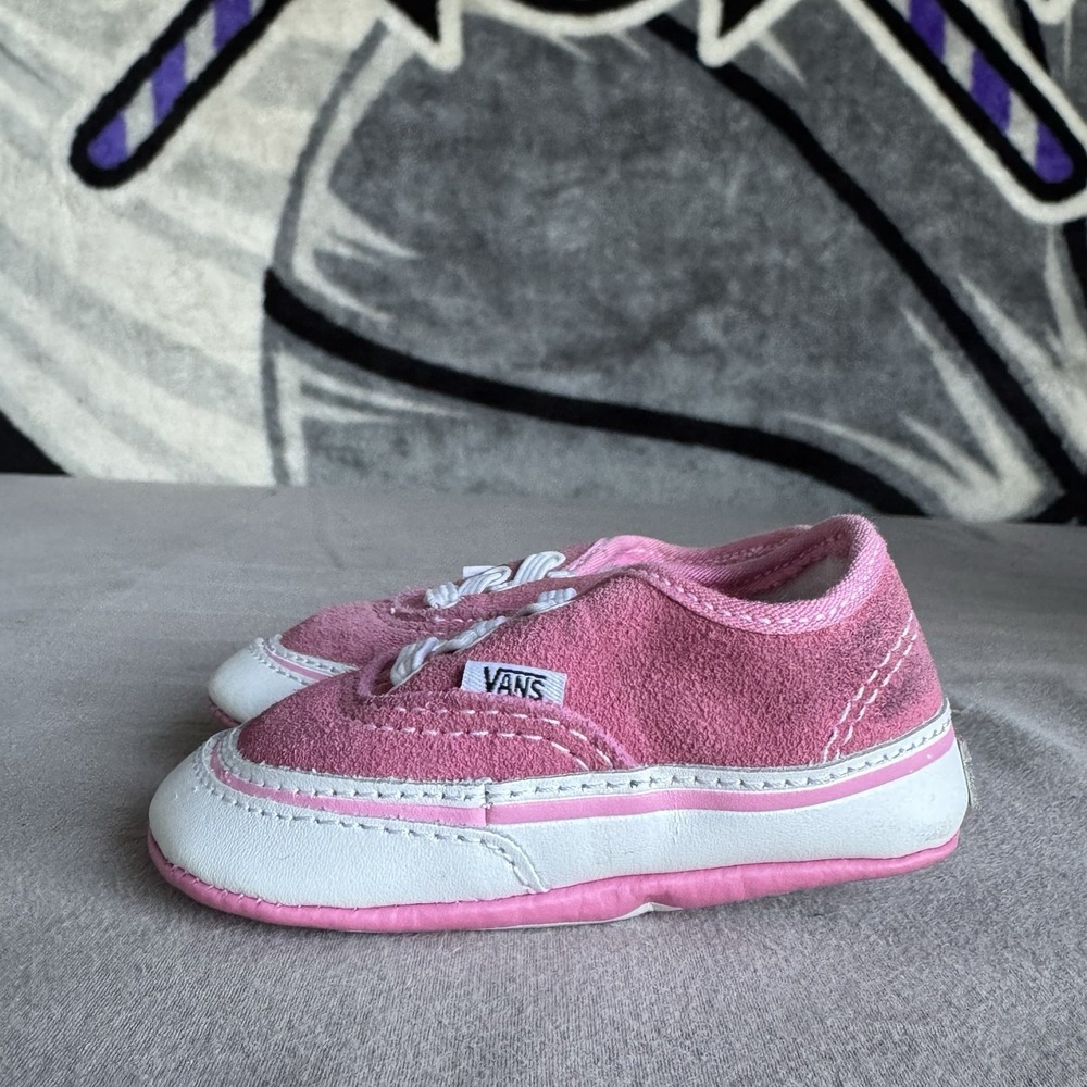 Size 3c - VANS INFANT AUTHENTIC AURORA Pink Doft Bottom Bay Shoes